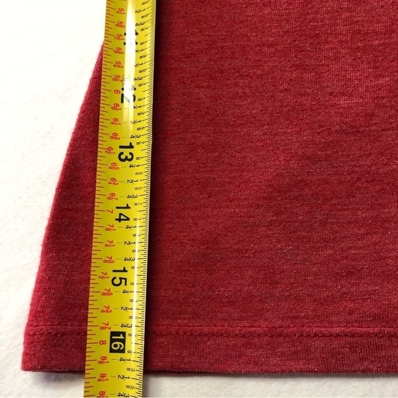 MLB Cleveland Indians Chief Wahoo Red V Neck T Shirt Size Large - Picture 7 of 8